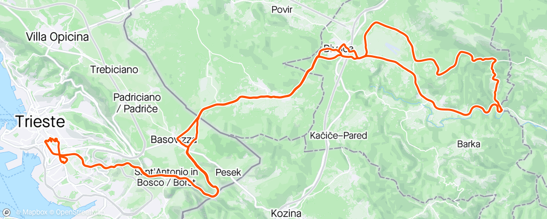 Map of the activity, Bellissimo giro sopra la valle dei pomi con Gabry e Genny.
