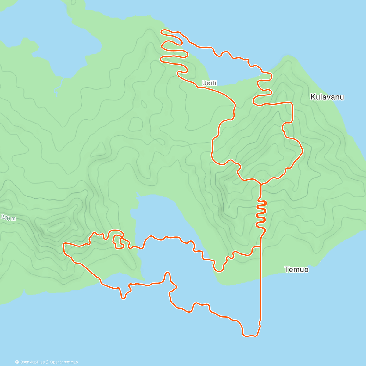 Map of the activity, Zwift - Mayan Mash in Watopia