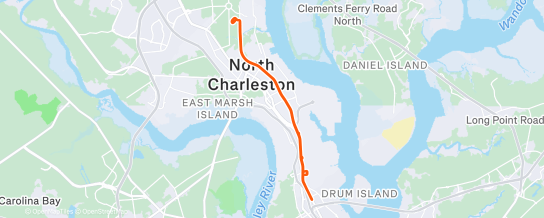 Map of the activity, Afternoon Ride