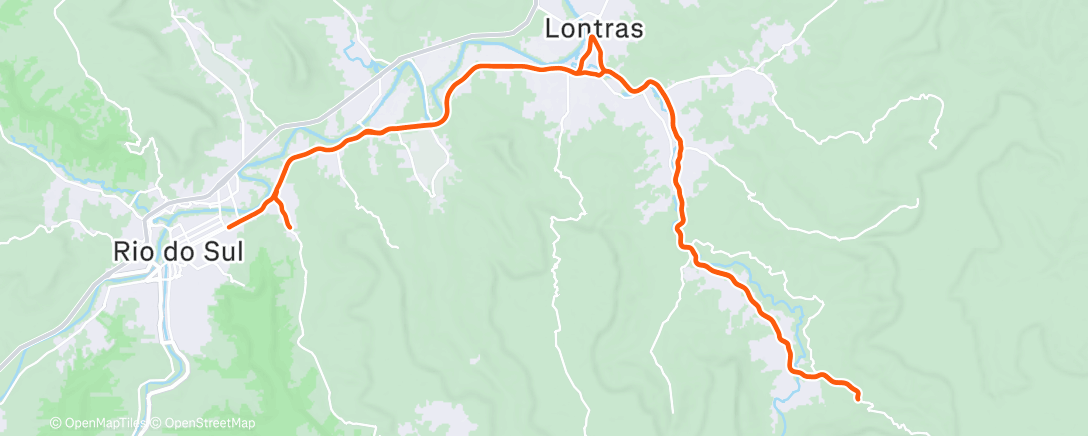 Map of the activity, Afternoon Ride