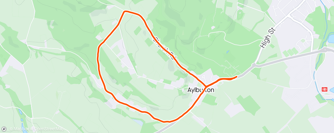 Map of the activity, Fitness Walking