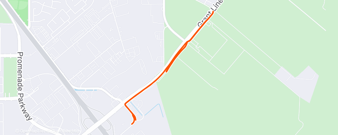 Map of the activity, EGFF 5K run