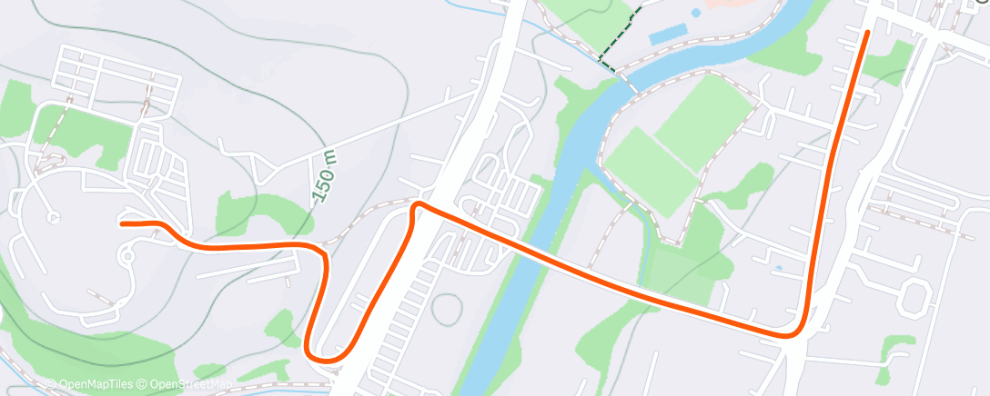 Map of the activity, Afternoon Ride