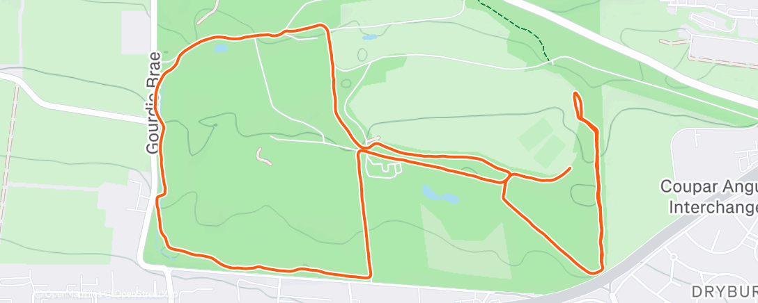 Map of the activity, Morning Run