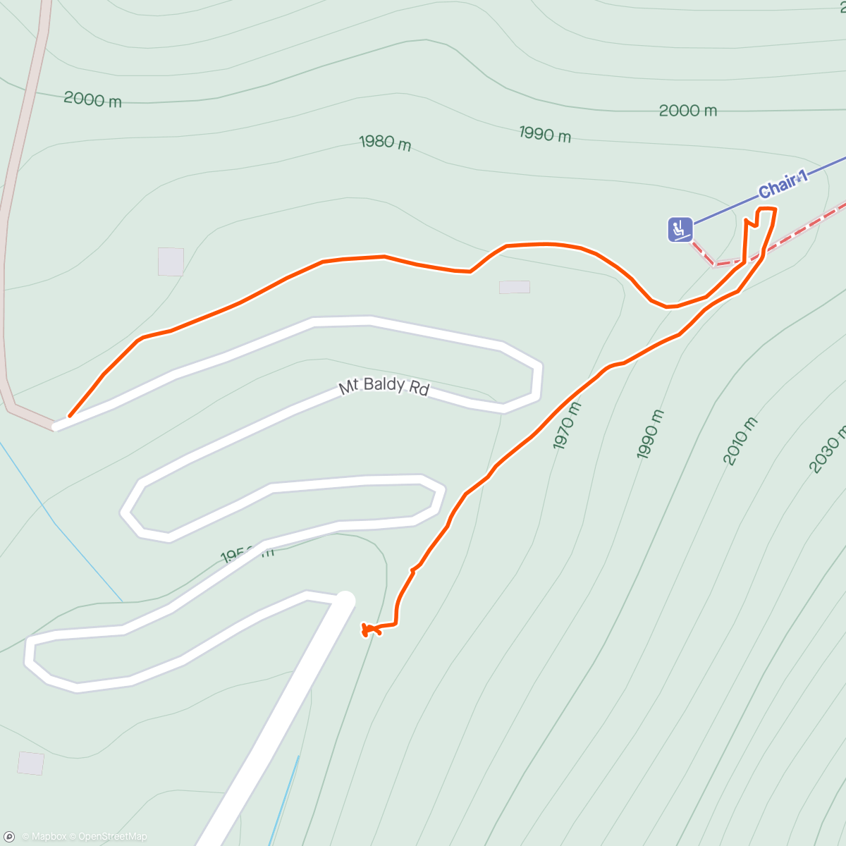 Map of the activity, Morning Adventure