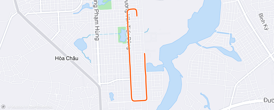 Map of the activity, Morning Run