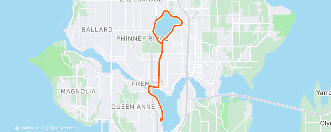 Map of the activity, Afternoon Ride