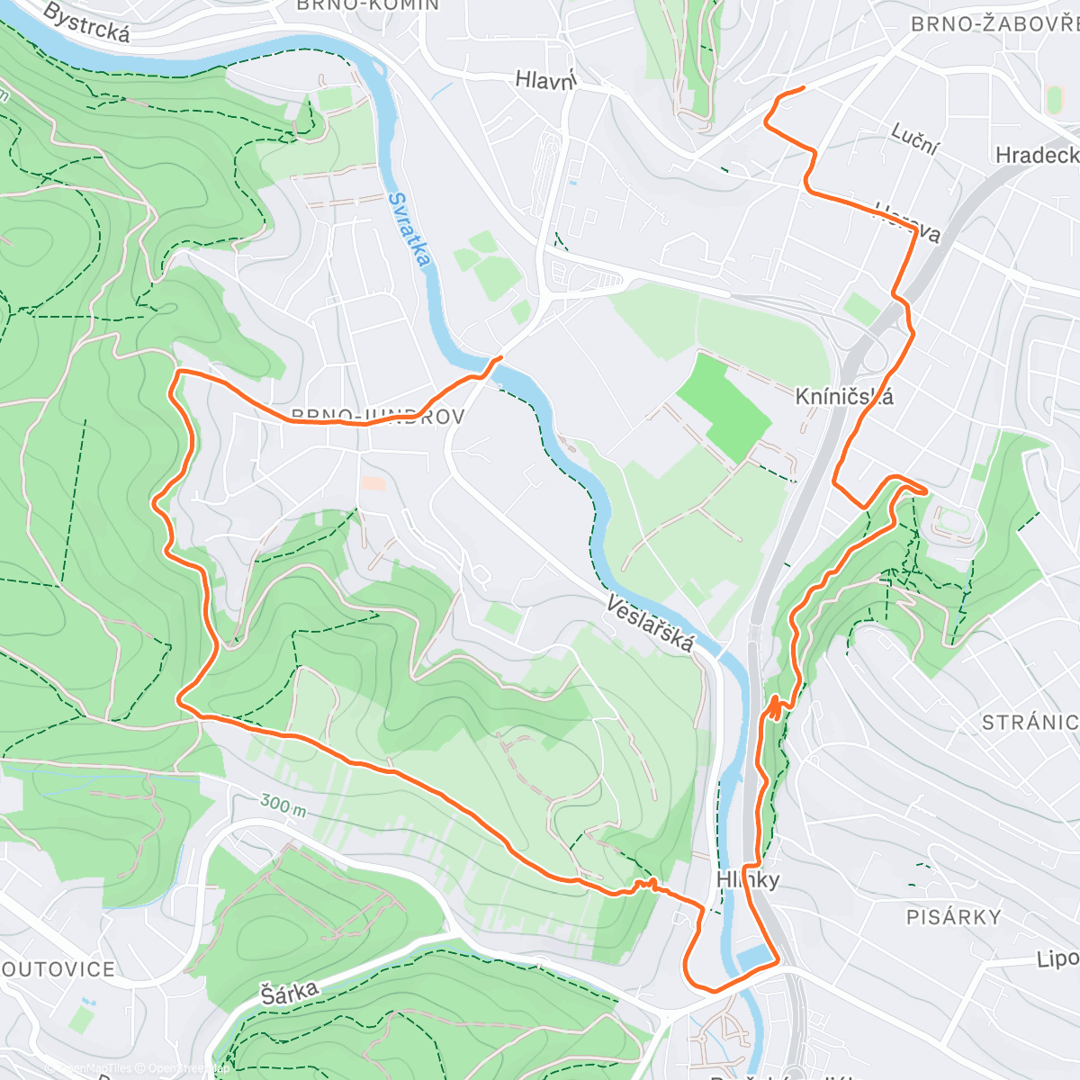 Карта физической активности (Afternoon Run)