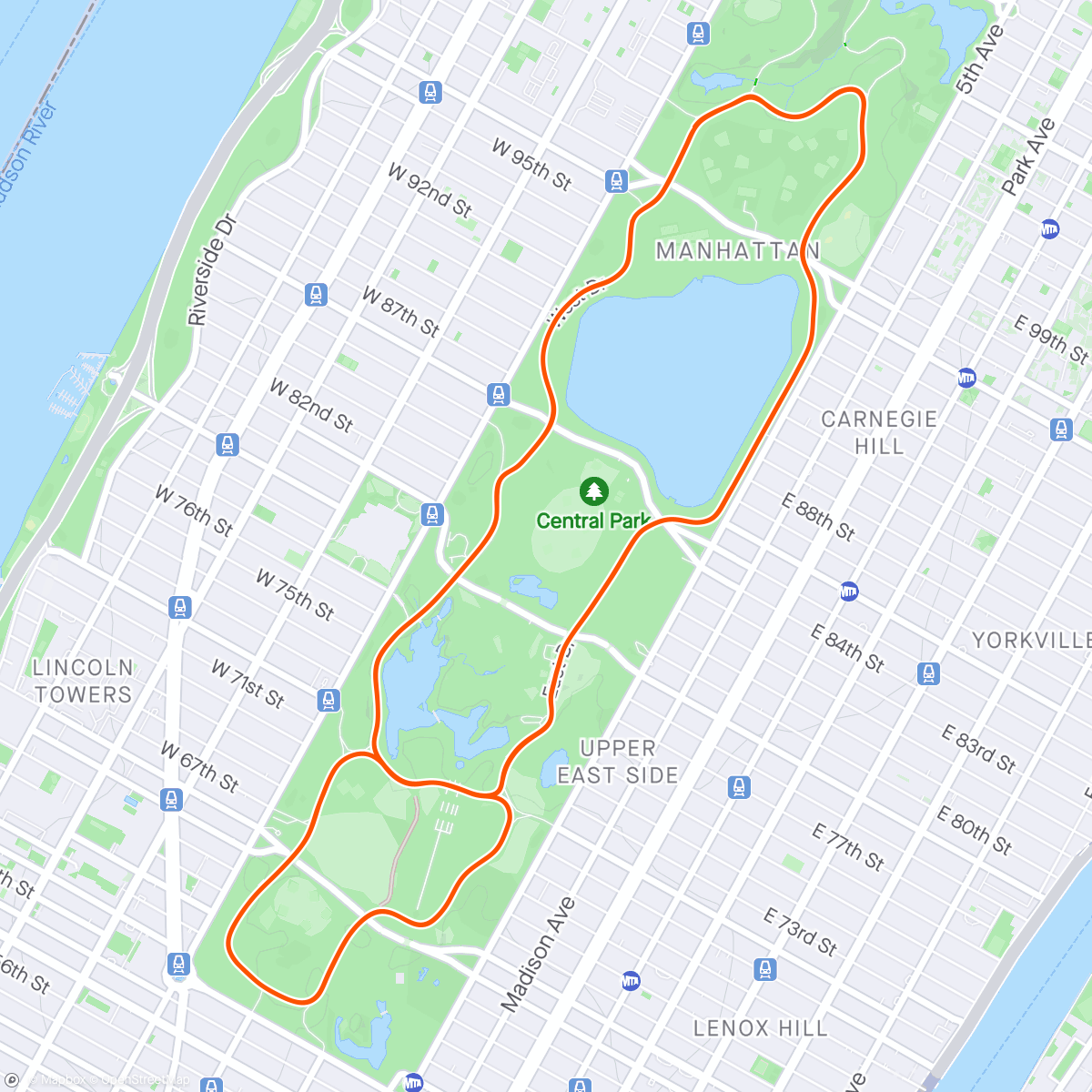 Map of the activity, Zwift - Group Ride: PACK Slackers SUB2 Ride (D) on Gotham Grind Reverse in New York
