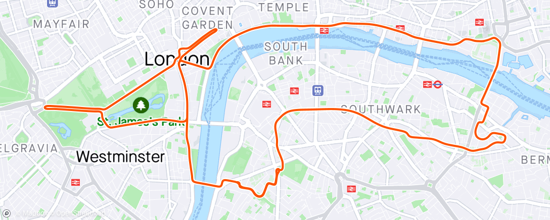 Map of the activity, Zwift - LIT - 1h - Doppel-Pyramide in London