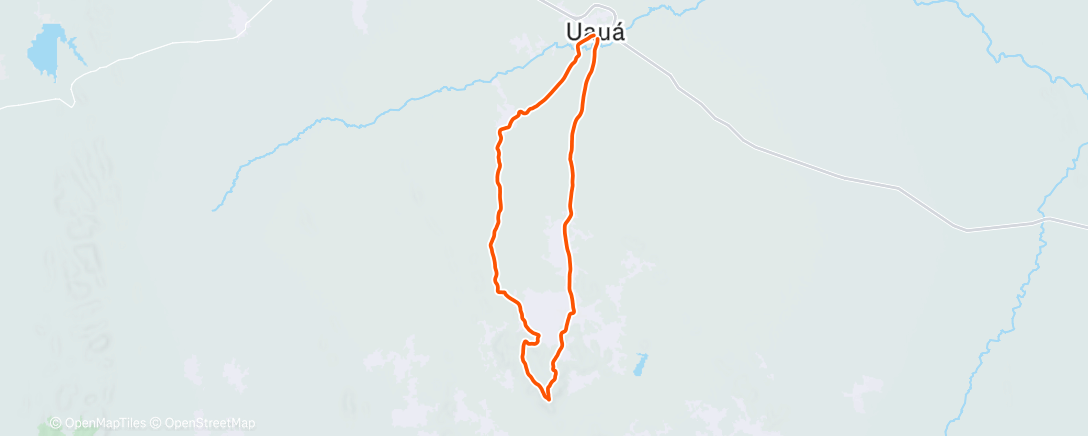Map of the activity, Pedalada matinal
