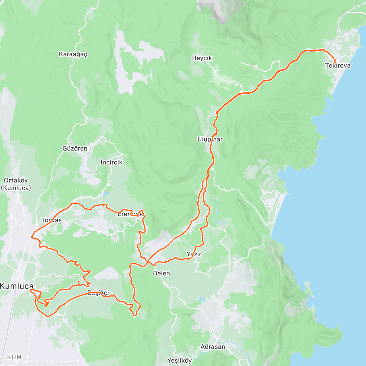 Map of the activity, Абсолютно новый круг в Кумлудже