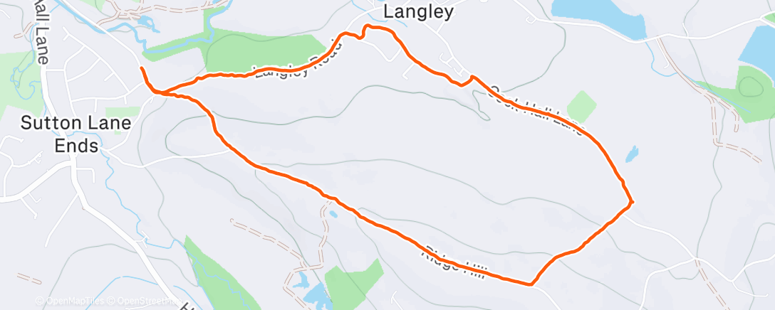 Map of the activity, Lunch Walk