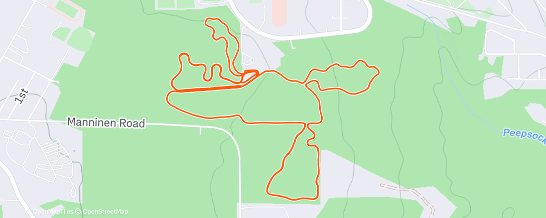 Map of the activity, Early Bird Got Some Cord