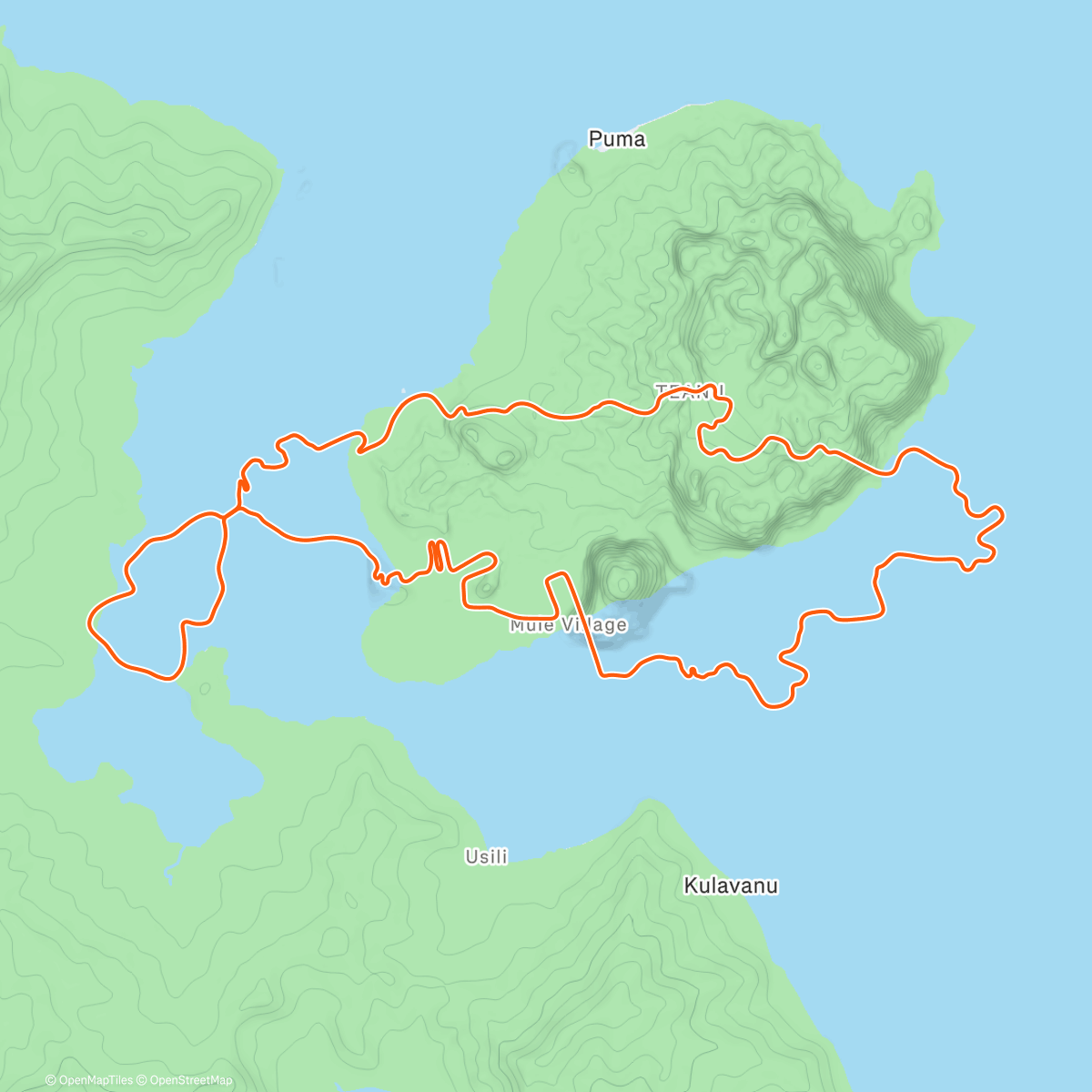 Mappa dell'attività Zwift - Waisted 8 in Watopia