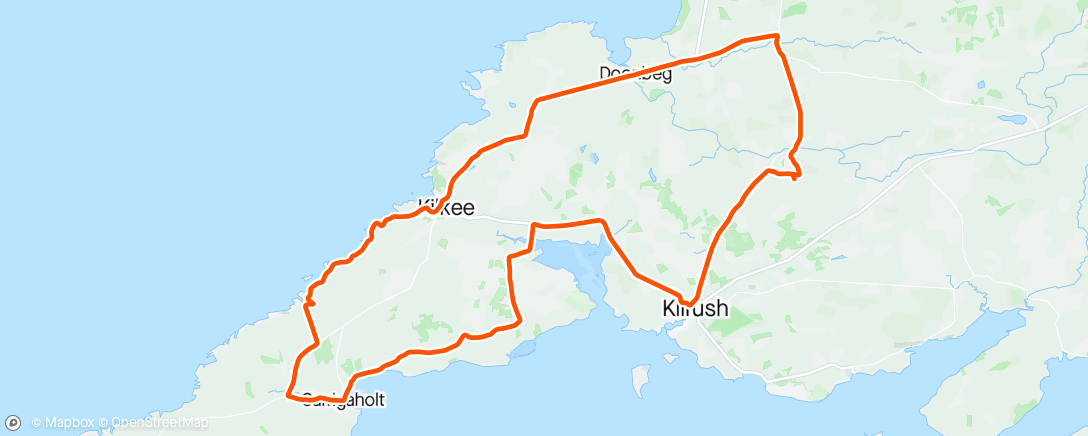 Карта физической активности (Bit of west Clare road)