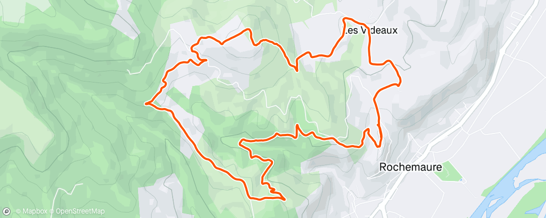 Map of the activity, Trail à Rochemaure avec Laetitia