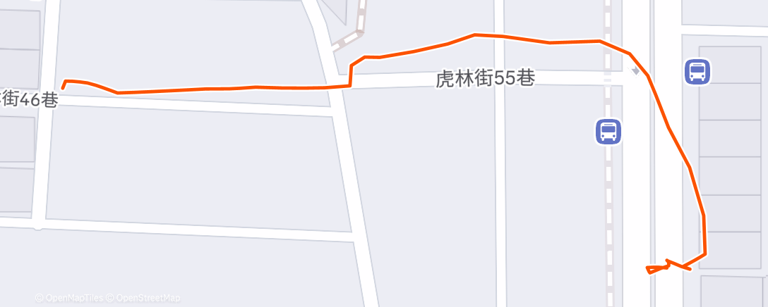 Map of the activity, Evening Walk