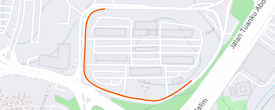 Map of the activity, Evening Run