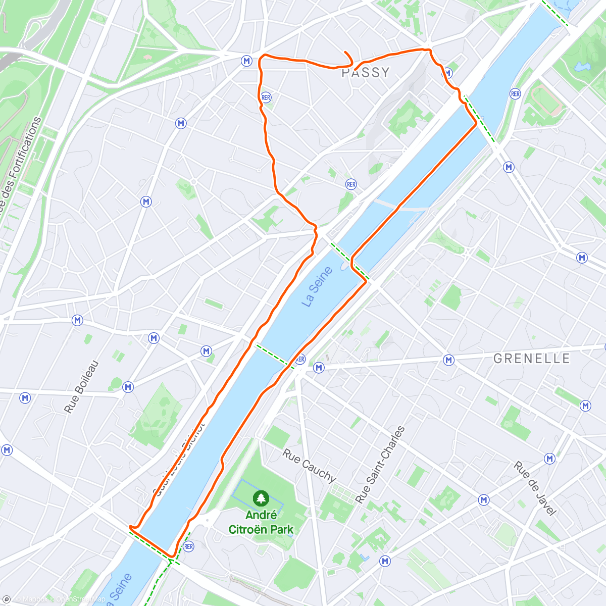 Map of the activity, Bonjour Paris 🇫🇷🥖
