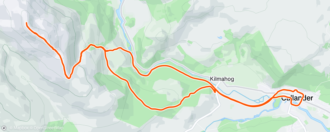Map of the activity, Morning Run