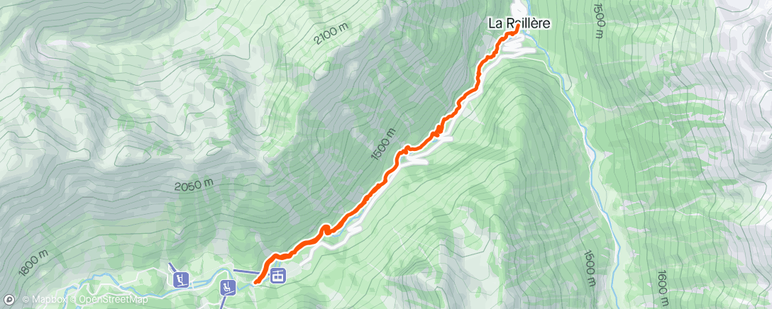 Mapa da atividade, Chemin des cascades Cauterets