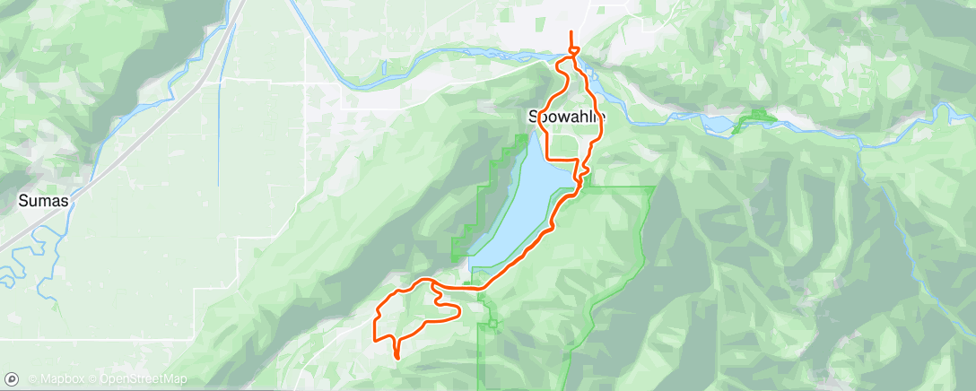 Map of the activity, Lunch Ride