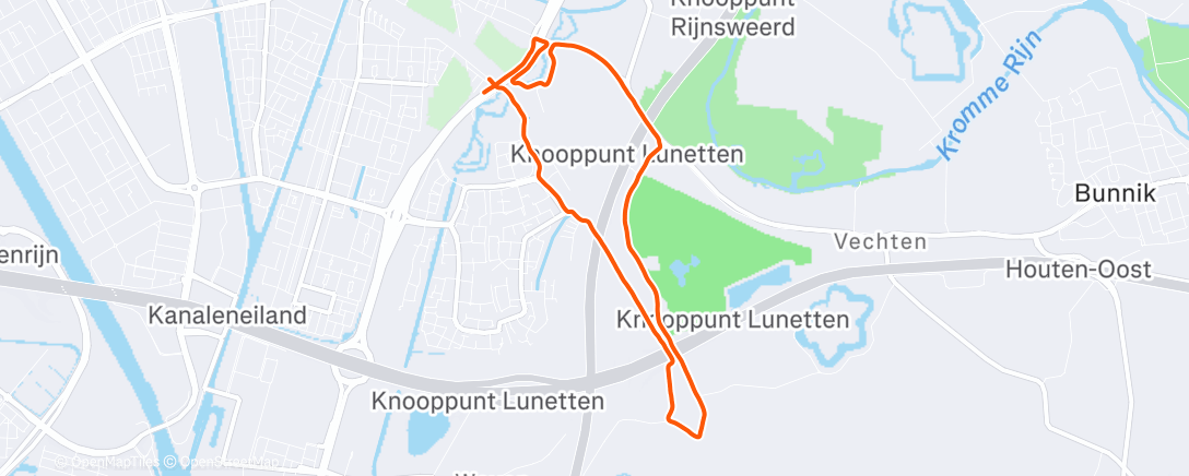 Map of the activity, Elke km ietsjes vlotter