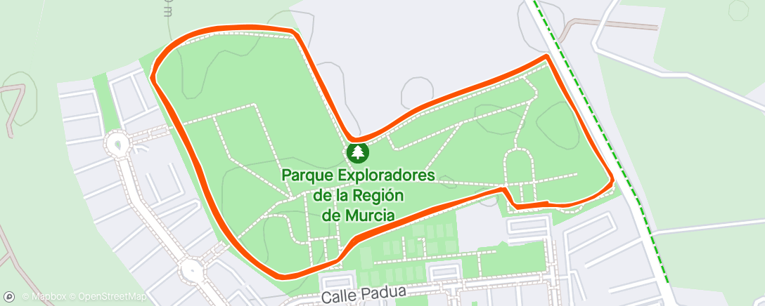 Karte der Aktivität „Carrera de tarde”