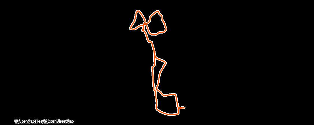 Map of the activity, Lunch Run