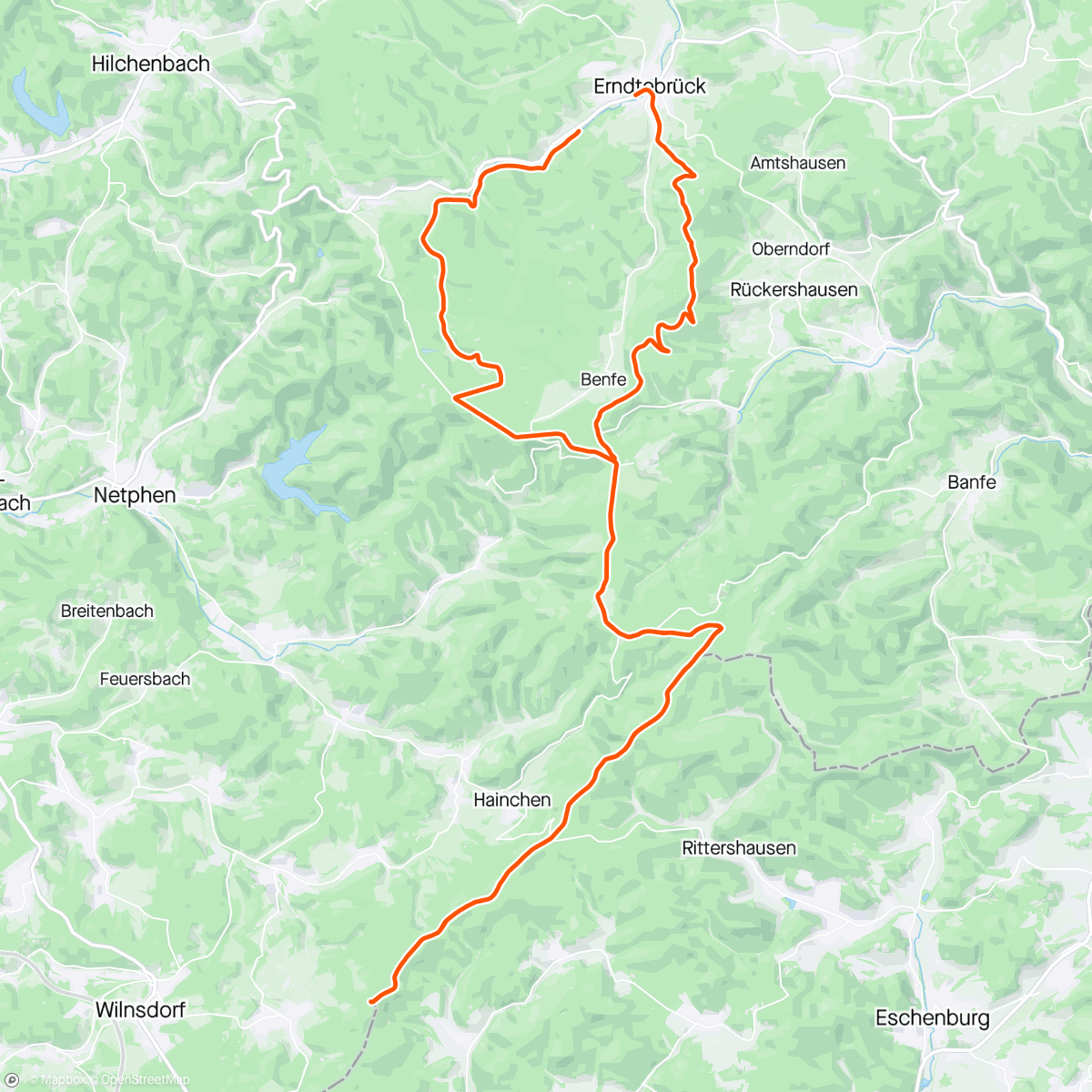 Carte de l'activité Mountainbike-Fahrt am Morgen