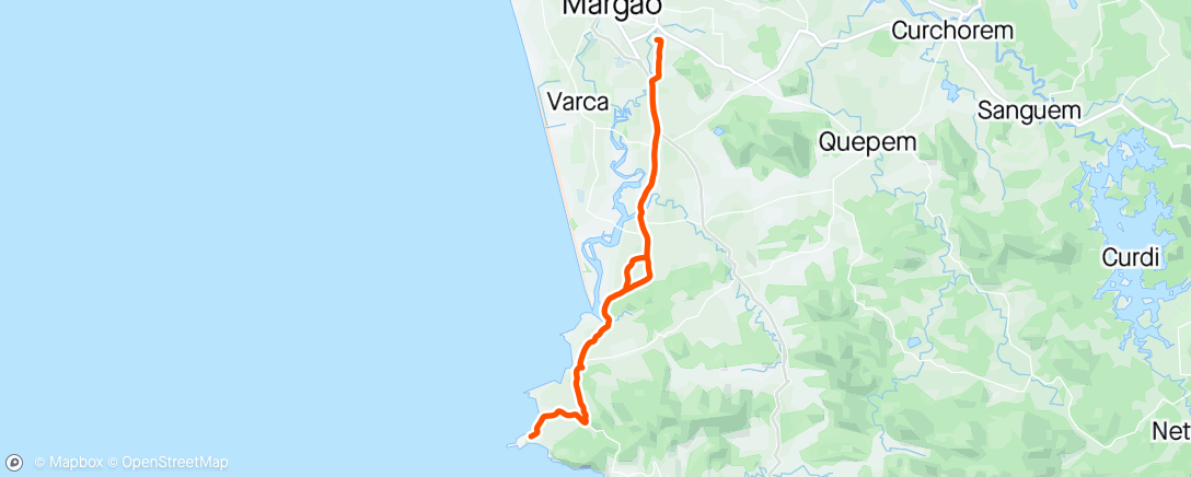 Mapa da atividade, Ride #047 - Cabo