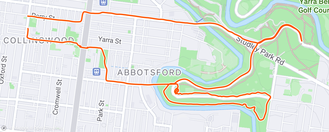 Map of the activity, easy trails