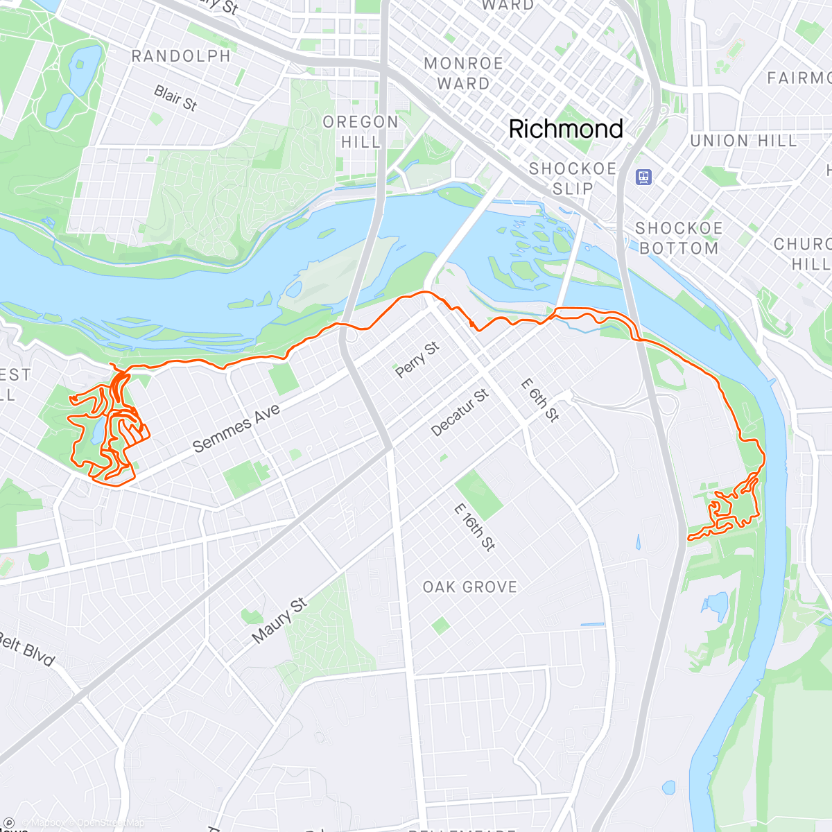 Map of the activity, WNR