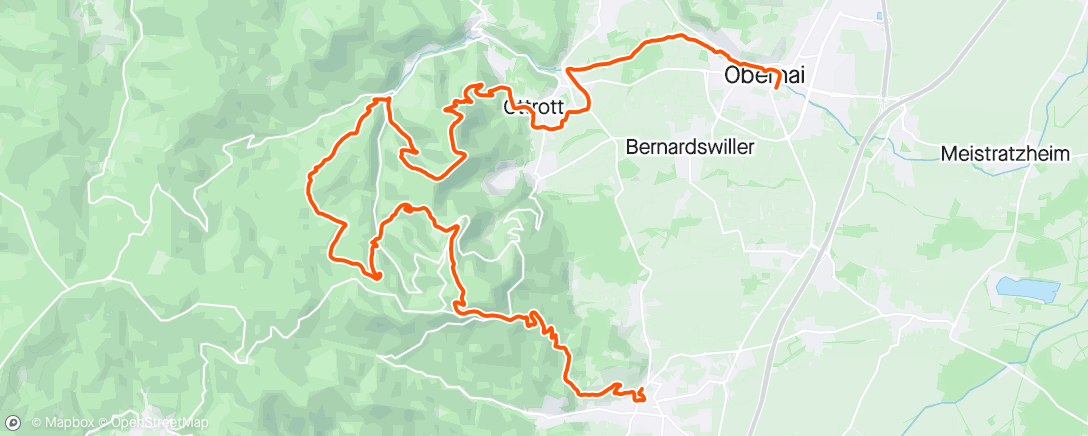 Map of the activity, Trail Alsace Grand Est