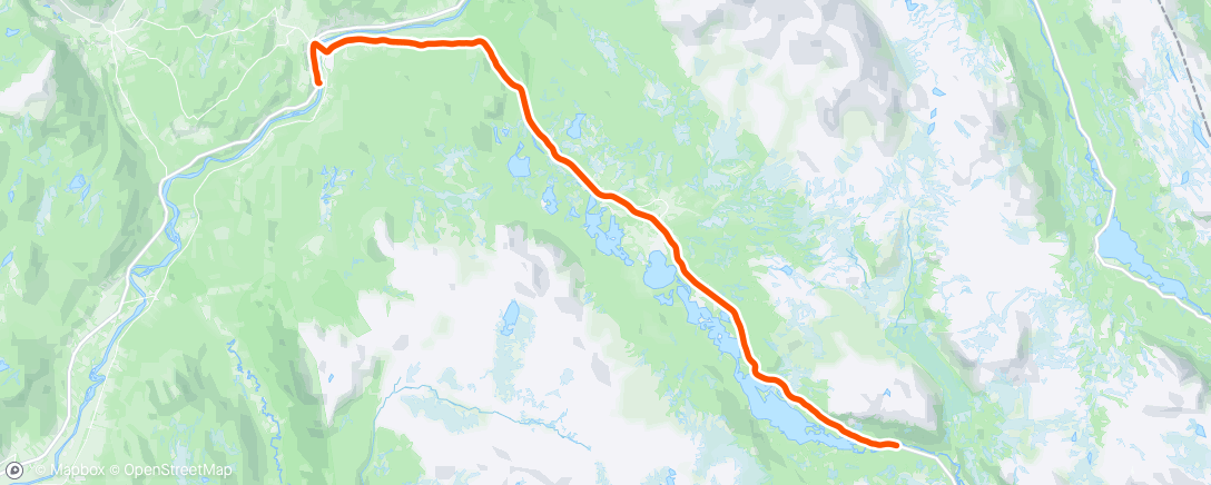 Mapa da atividade, Østover med Urset