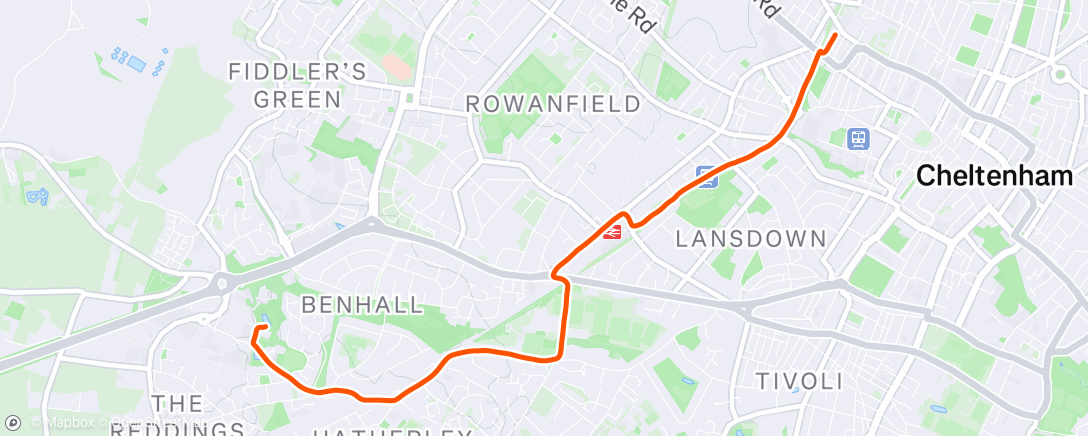 Map of the activity, Night Run