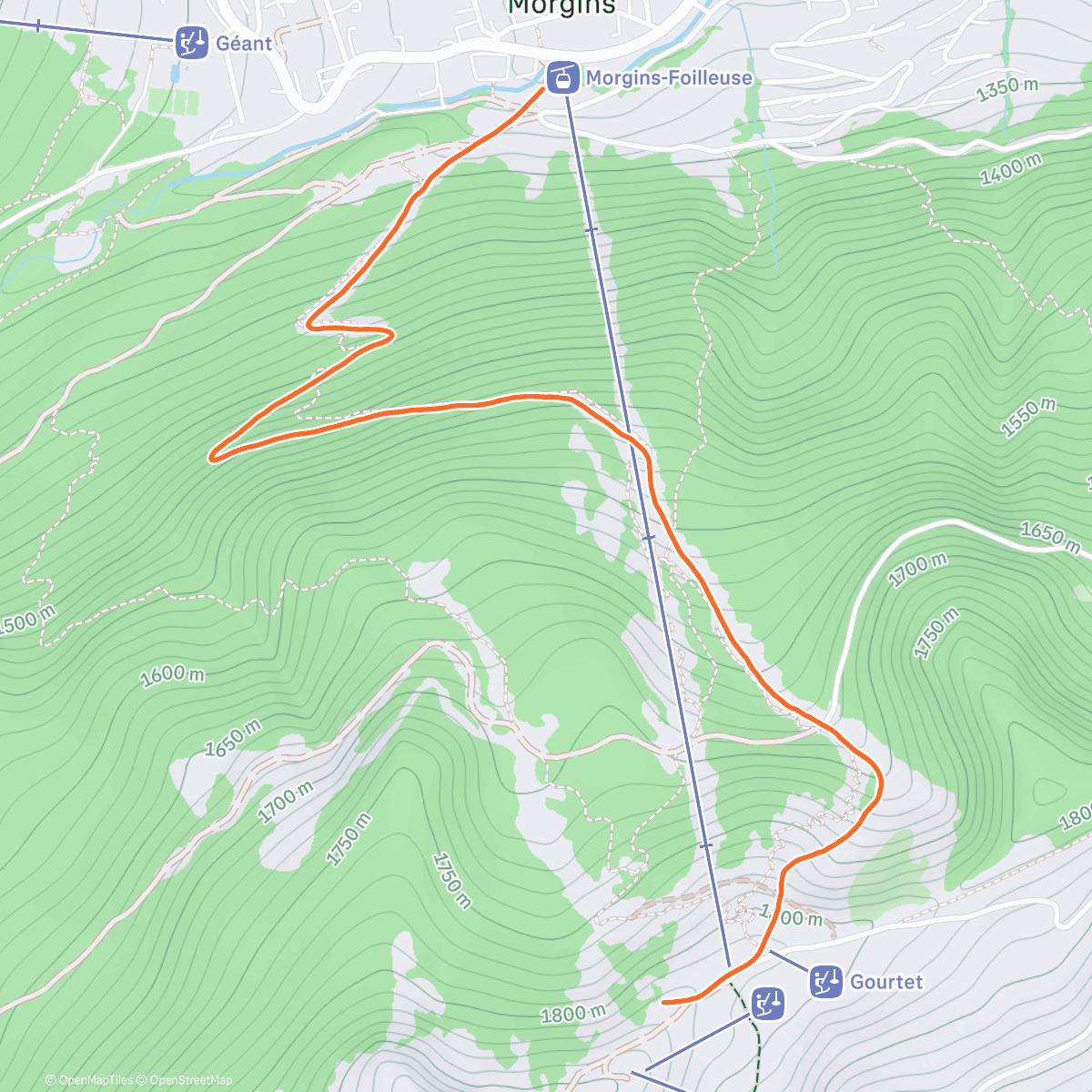 Map of the activity, Foilleuse 2025 pb