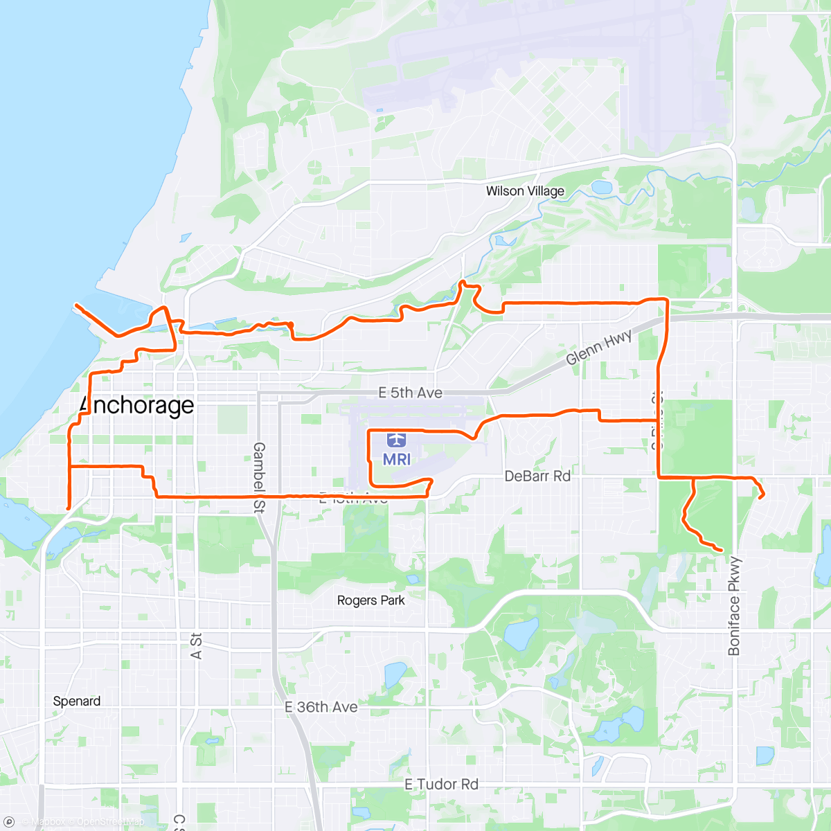 Mapa da atividade, Friday Night Bikes Recon