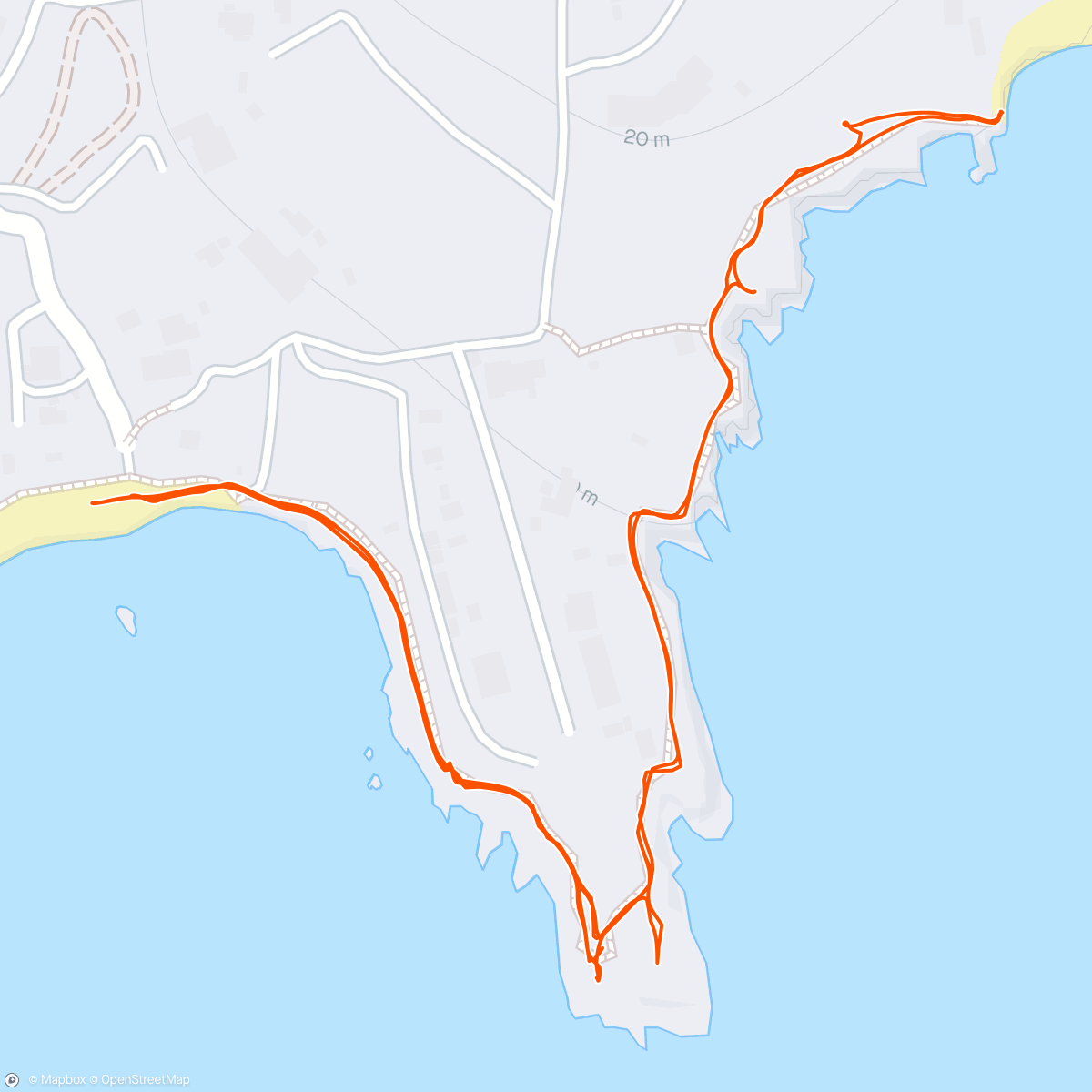 Map of the activity, mykohike