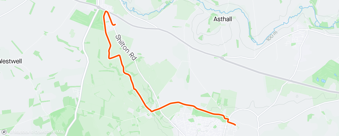Map of the activity, Morning Walk with a Whippet