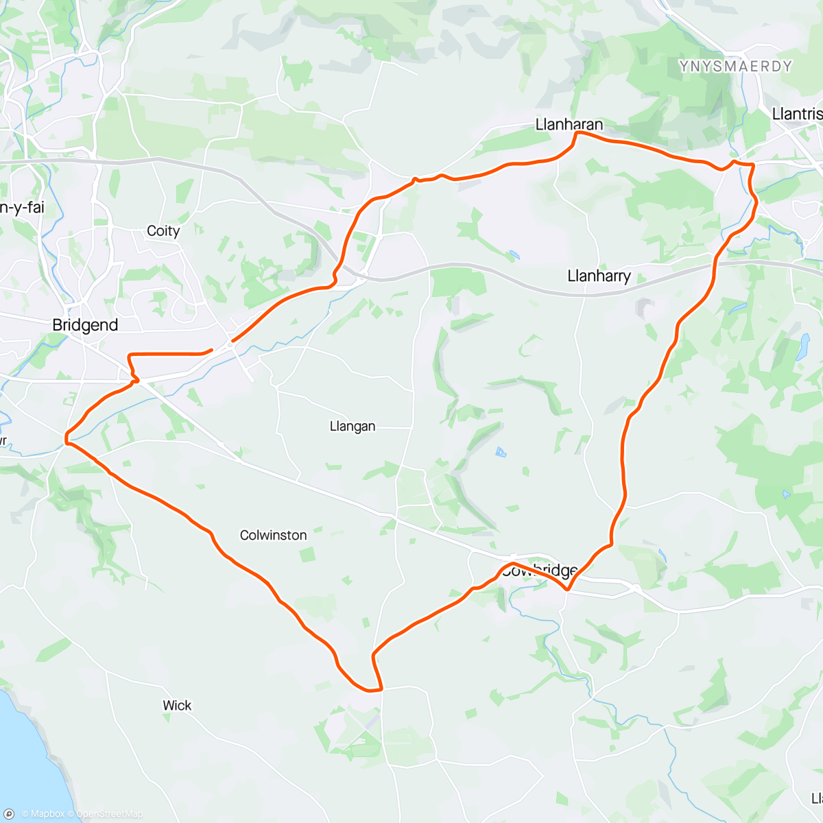 Map of the activity, Morning Ride - Dragon Tri 🐉