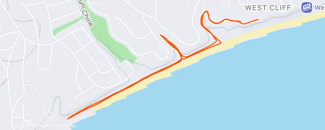 Map of the activity, Morning Run