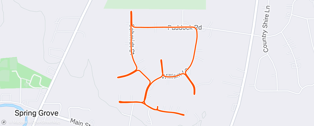 Map of the activity, Evening Walk