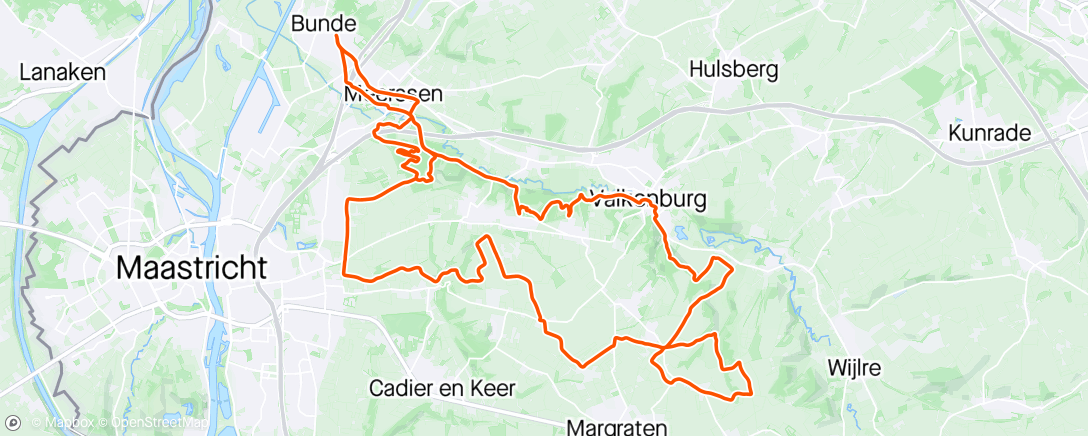 Map of the activity, Weer trails