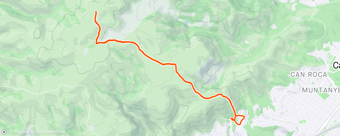 Map of the activity, Afternoon Trail Run, Bellamar PinoLoco LaMorella. Z1/2.