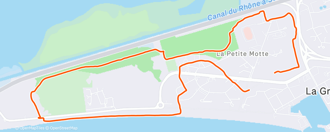 Карта физической активности (Course à pied matinale)