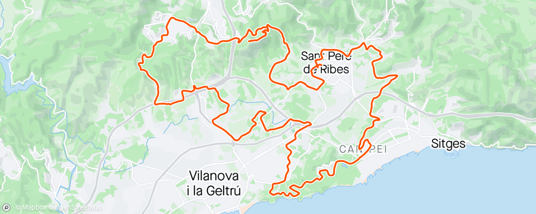 Map of the activity, Els Colls & Montgros Gravel ride