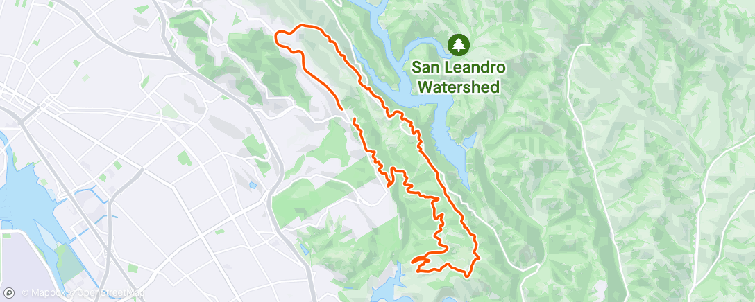 Map of the activity, Lunch Ride