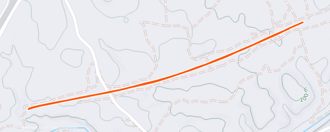 Map of the activity, Afternoon Run